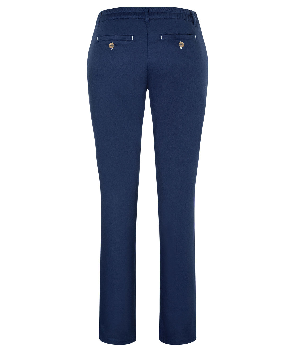 Karlowsky dame chino bukser med stretch, Navy, large image number 2