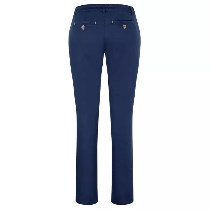 Karlowsky chino byxa dam med stretch, Navy, large image number 2