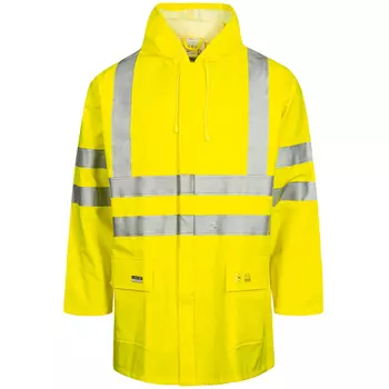 Lyngsøe PU/PVC rain jacket, Hi-Vis Yellow