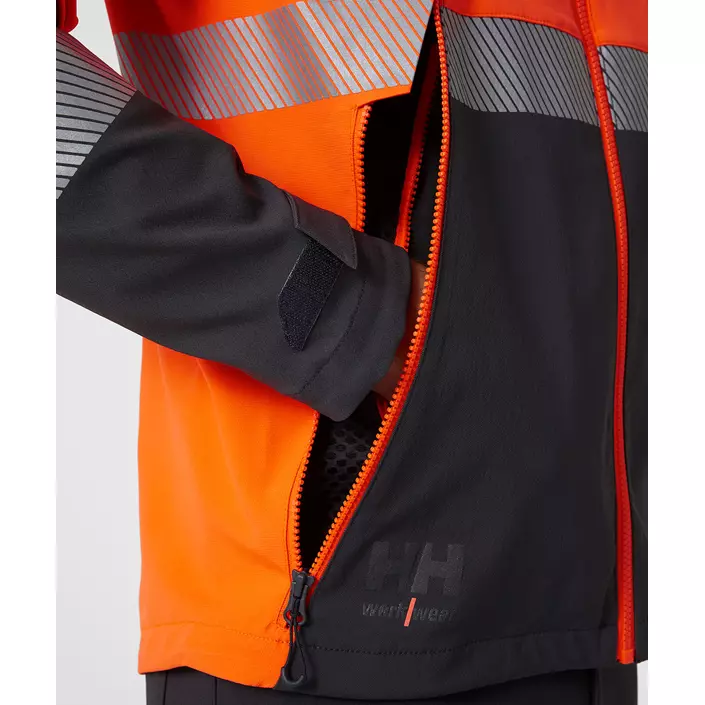 Helly Hansen ICU BRZ work jacket, Hi-vis Orange/Ebony, large image number 4