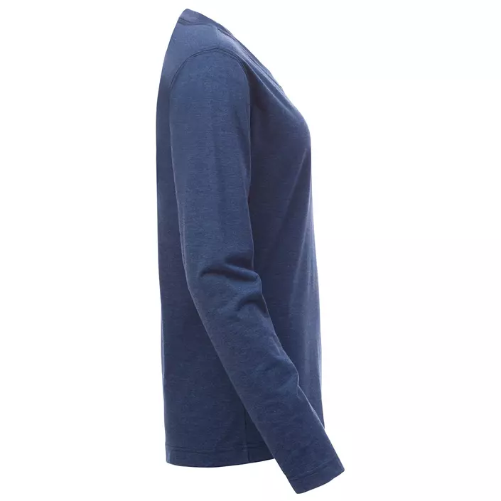 Clique Orlando long-sleeved women's Grandad T-shirt, Blue Melange, large image number 3