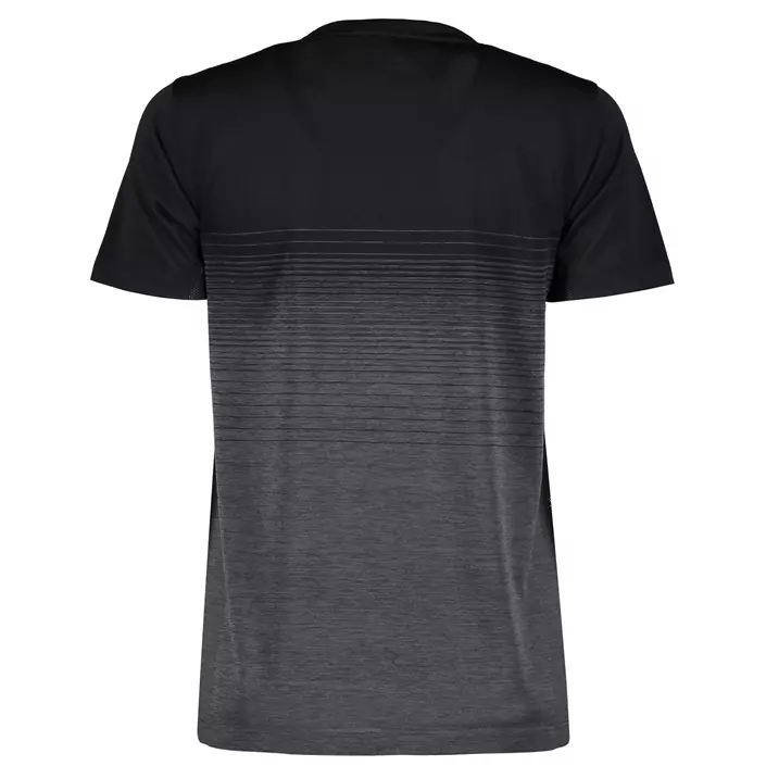 GEYSER seamless stribet dame T-shirt, Sort, large image number 2