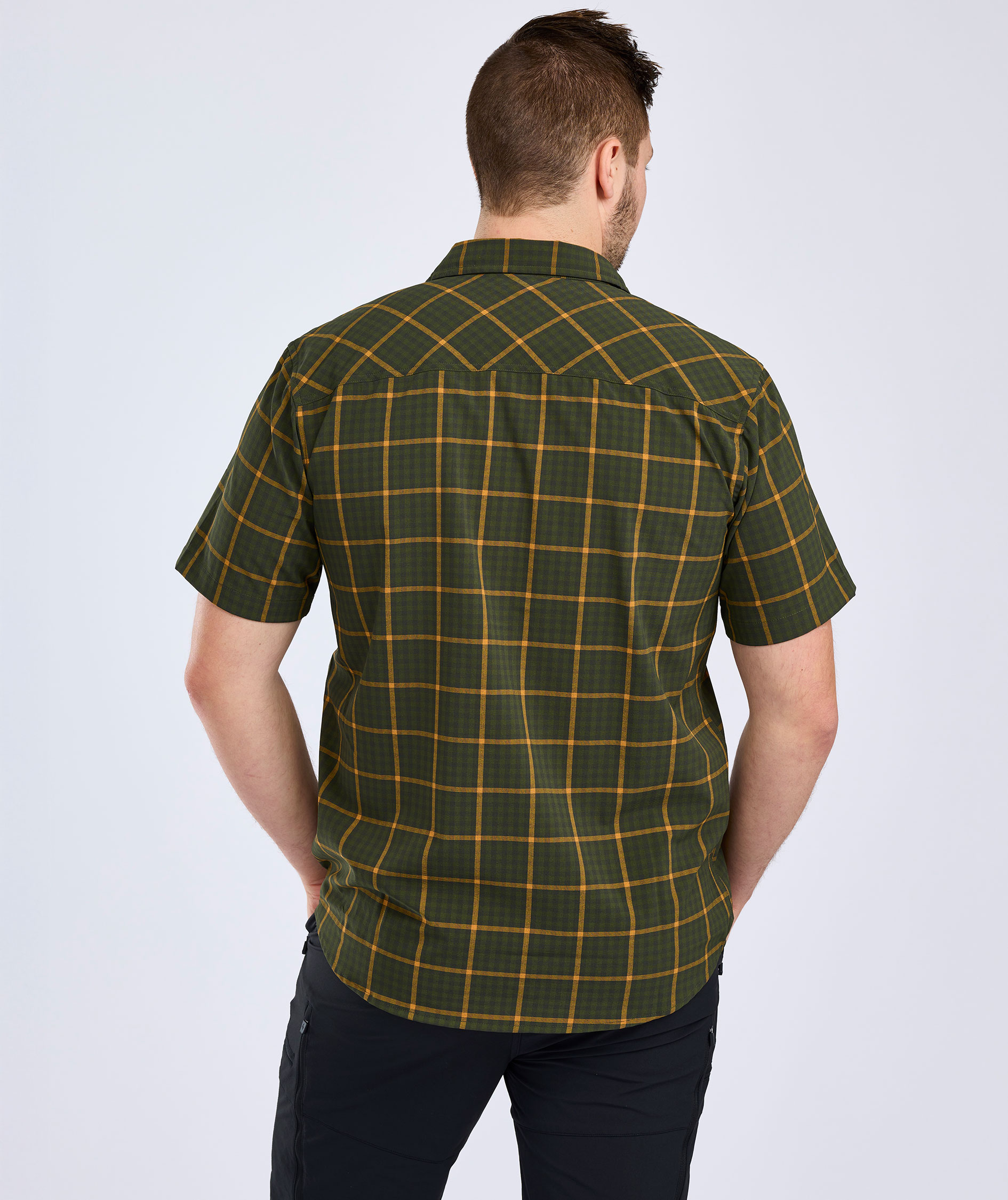 Pinewood Outdoor kort&aelig;rmet skjorte, Green, large image number 3