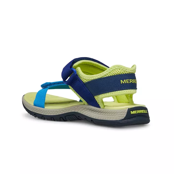 Merrell Kahuna Web sandaler til børn, Blue/Navy/Lime, large image number 2