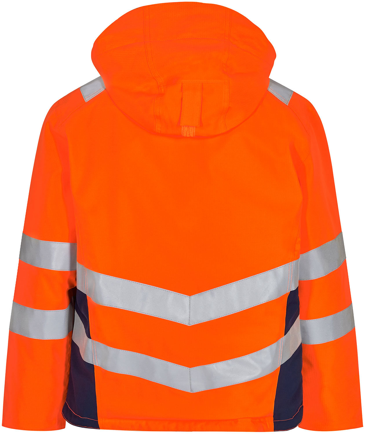 Engel Safety women's winter jacket, Orange/Blue Ink