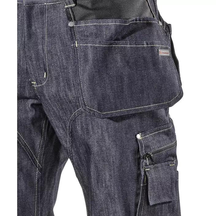 L.Brador craftsman trousers denim 108B, Denim blue, large image number 2