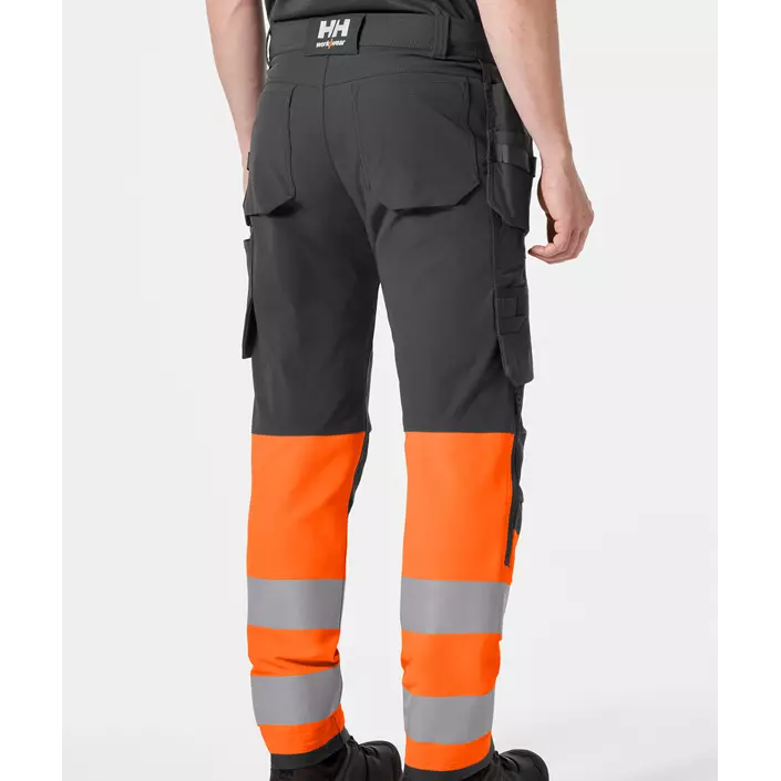 Helly Hansen Alna 4X craftsman trousers full stretch, Hi-vis Orange/Ebony, large image number 3