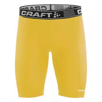 Craft Pro Control compression trängingsshorts, Sweden yellow