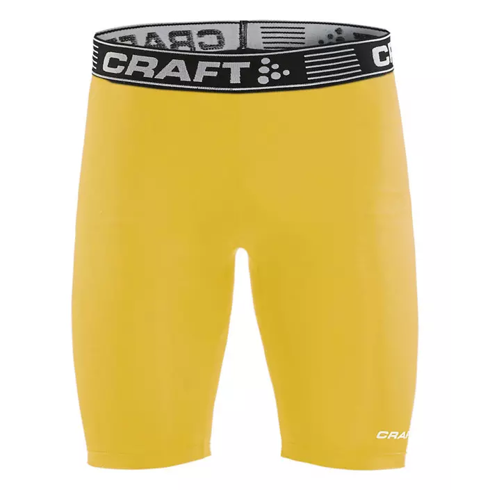 Craft Pro Control compression tights, Sweden yellow, large image number 0