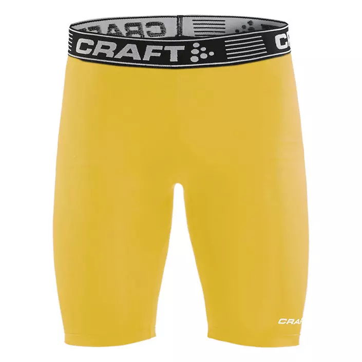 Craft Pro Control Kompressionstights, Sweden yellow, large image number 0