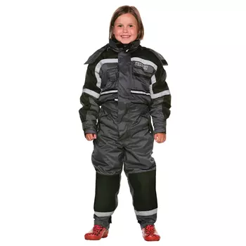 Ocean thermo coverall for kids, Grey/Black