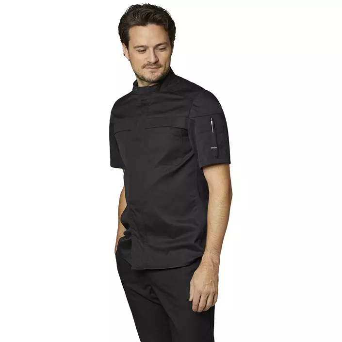 Kentaur Biker short-sleeved chefs-/server jacket, Black, large image number 1