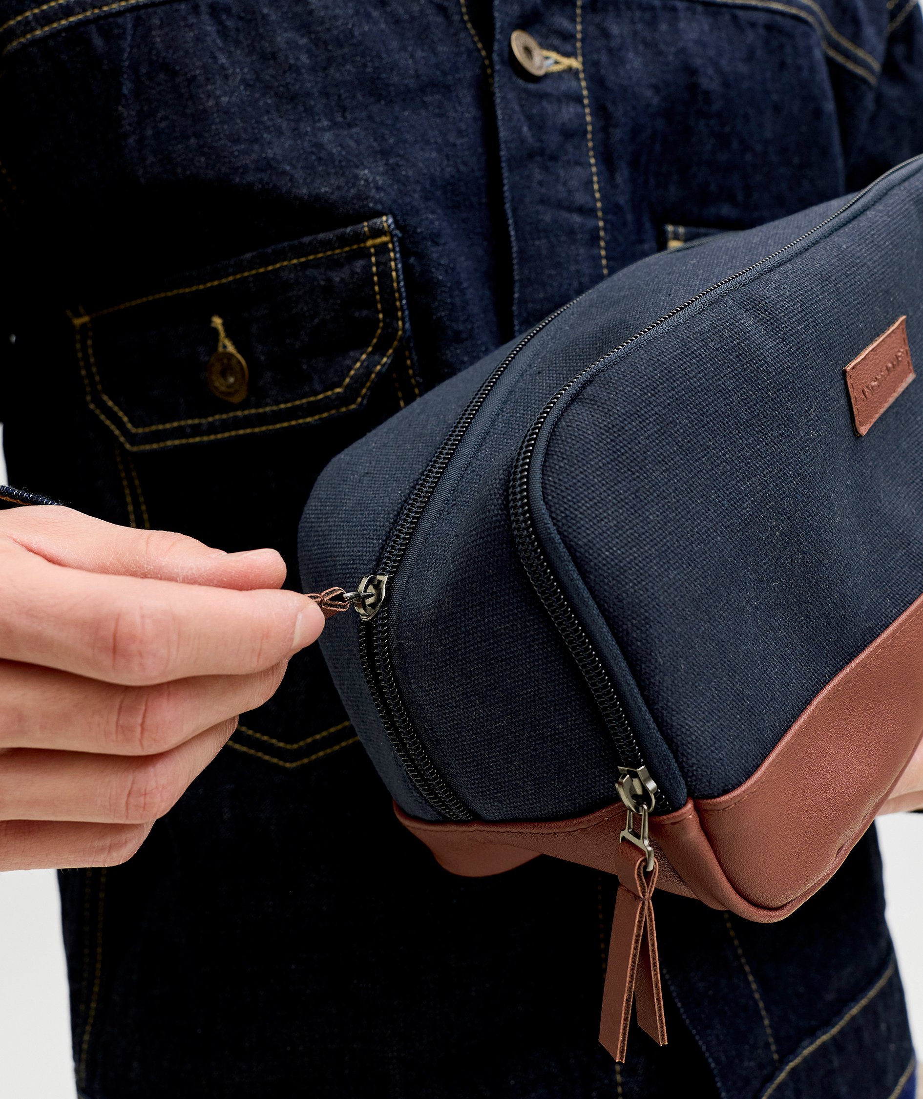 Jack & Jones JACPASCAL toiletry bag 3,7L, Dark navy, Dark navy, large image number 4