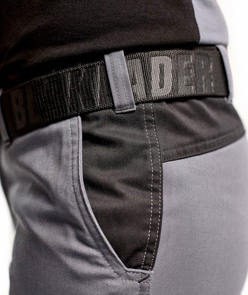 Bl&aring;kl&auml;der dame servicebukse, Gr&aring;/Svart, large image number 5