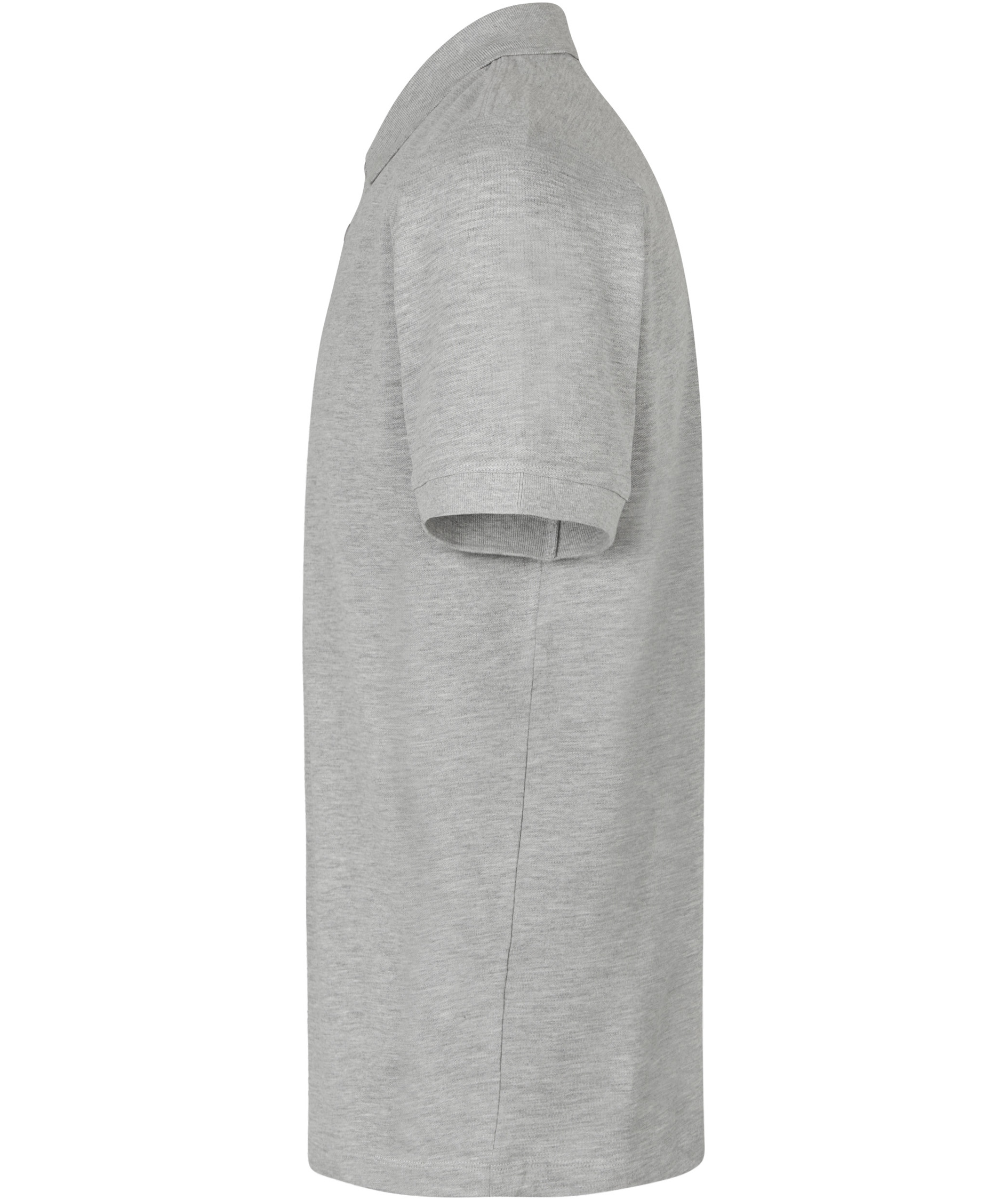 ID organic polo shirt, Light Grey Melange, large image number 2