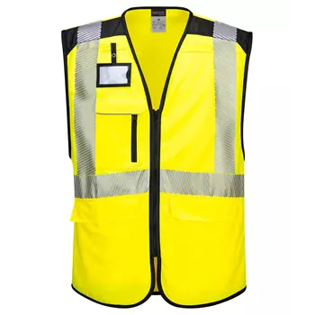 Portwest PW3 reflective safety vest, Hi-vis Yellow/Black