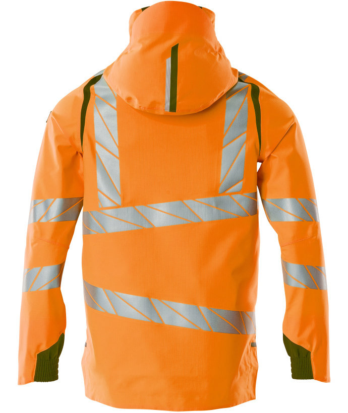 Mascot Accelerate Safe shell jacket, Hi-Vis Orange/Moss