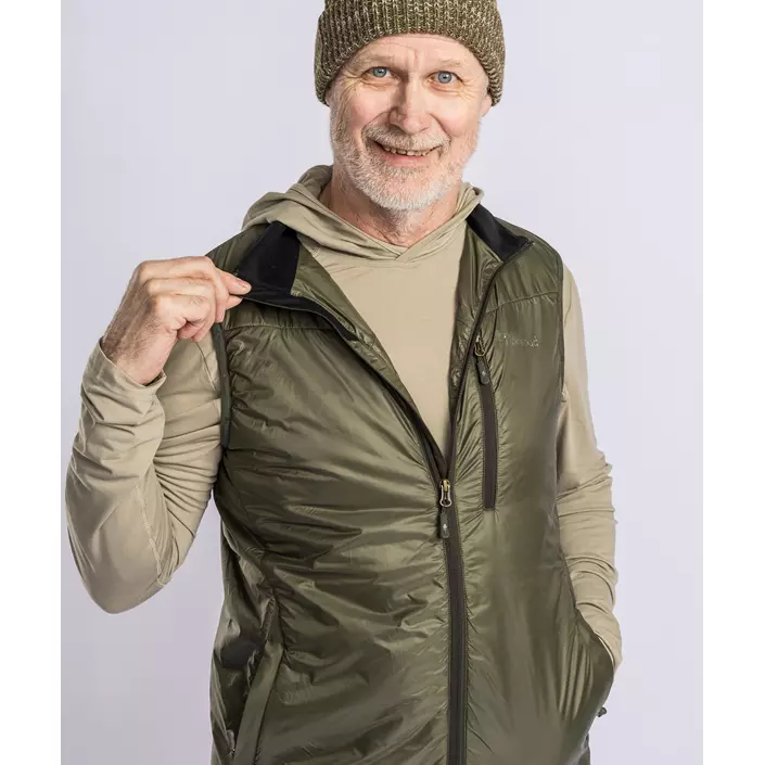Pinewood Wool Insulation vest, Moss green, large image number 5