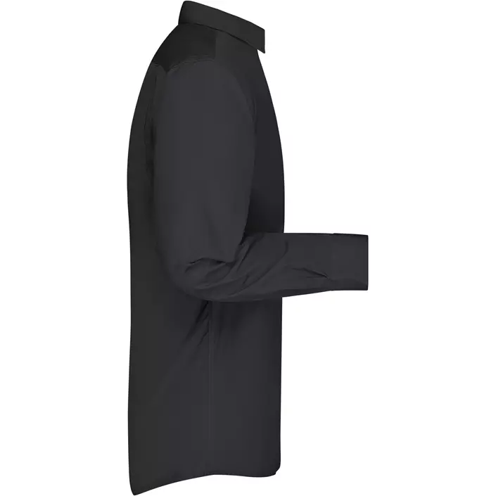 James & Nicholson modern fit  shirt, Black, large image number 2