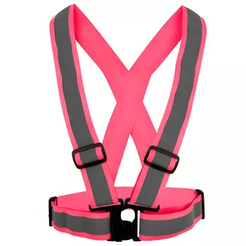 YOU Motala reflective strap vest, Safety pink