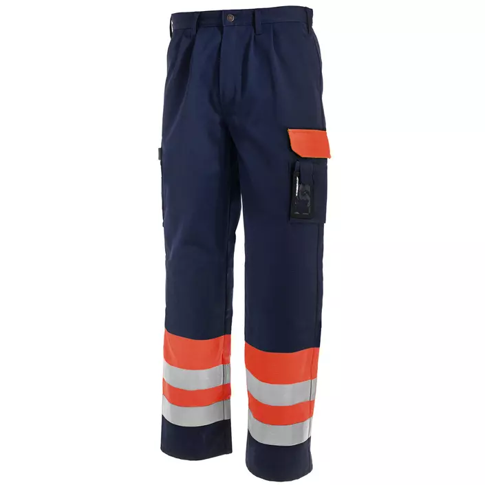 Blåkläder work trousers 1584, Orange/Marine, large image number 0