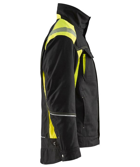Bl&aring;kl&auml;der winter work jacket, Black/Yellow, large image number 4