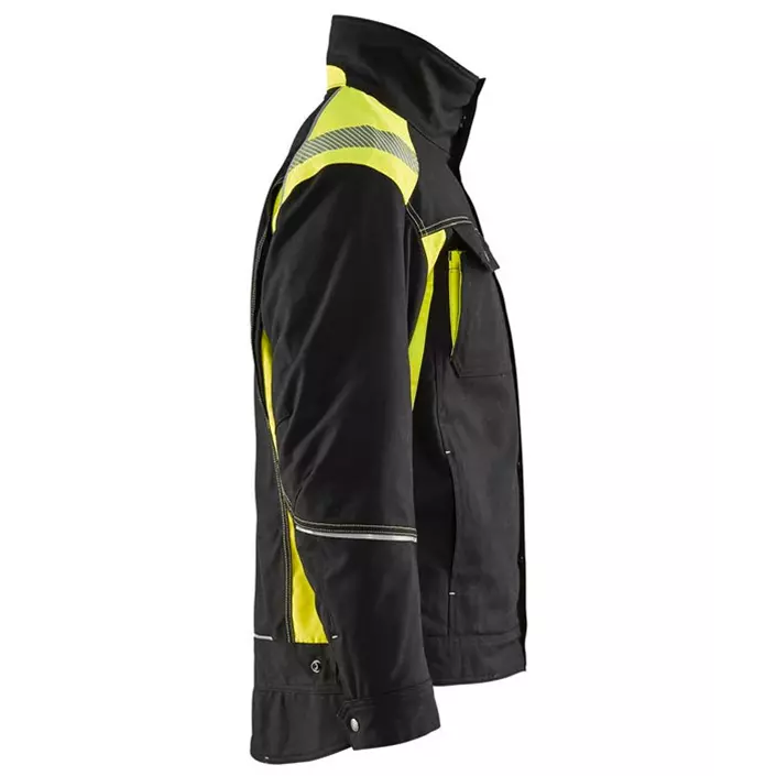 Blåkläder winter work jacket, Black/Yellow, large image number 4