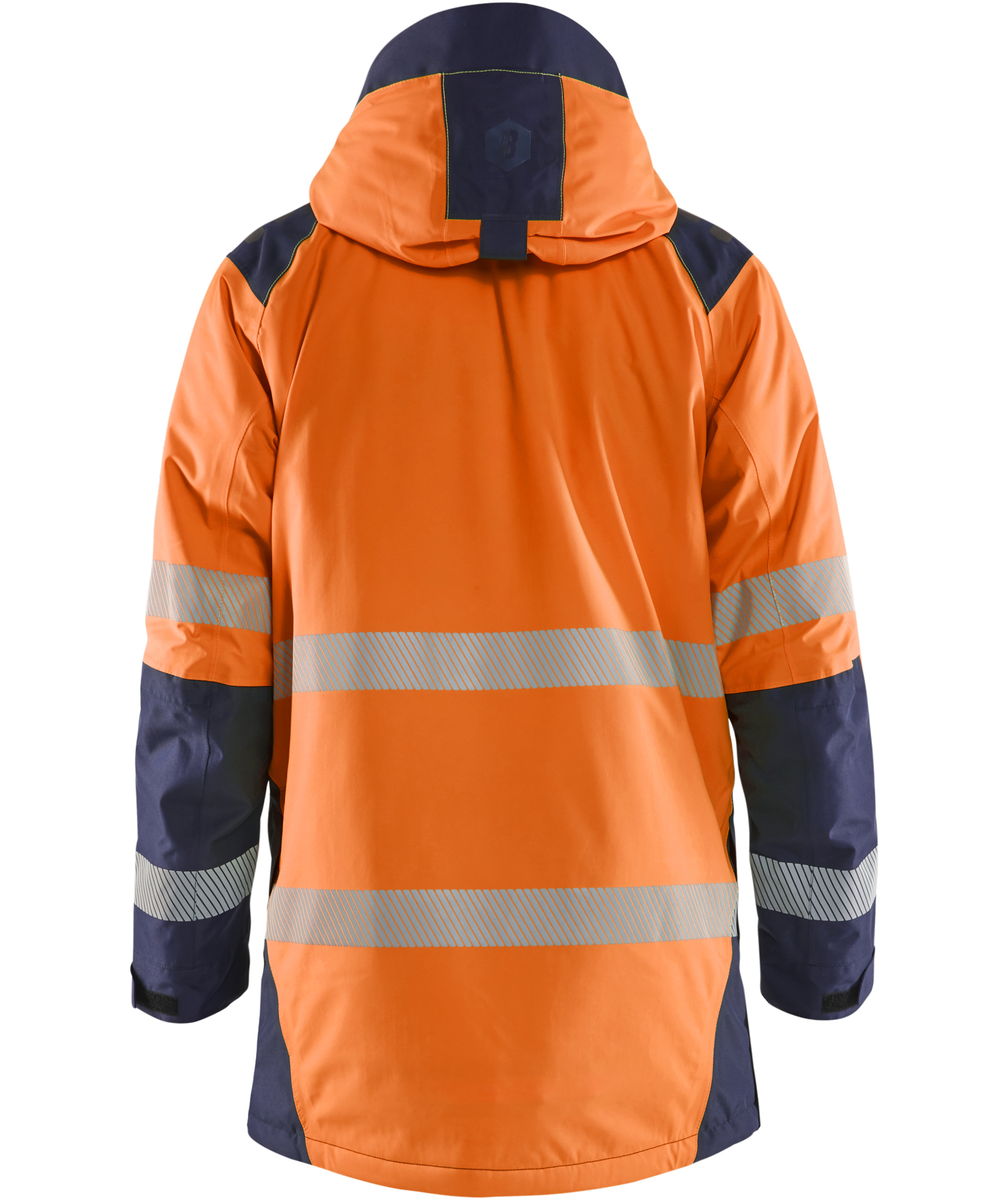 Bl&aring;kl&auml;der winter parka, Hi-Vis Orange/Navy, large image number 2