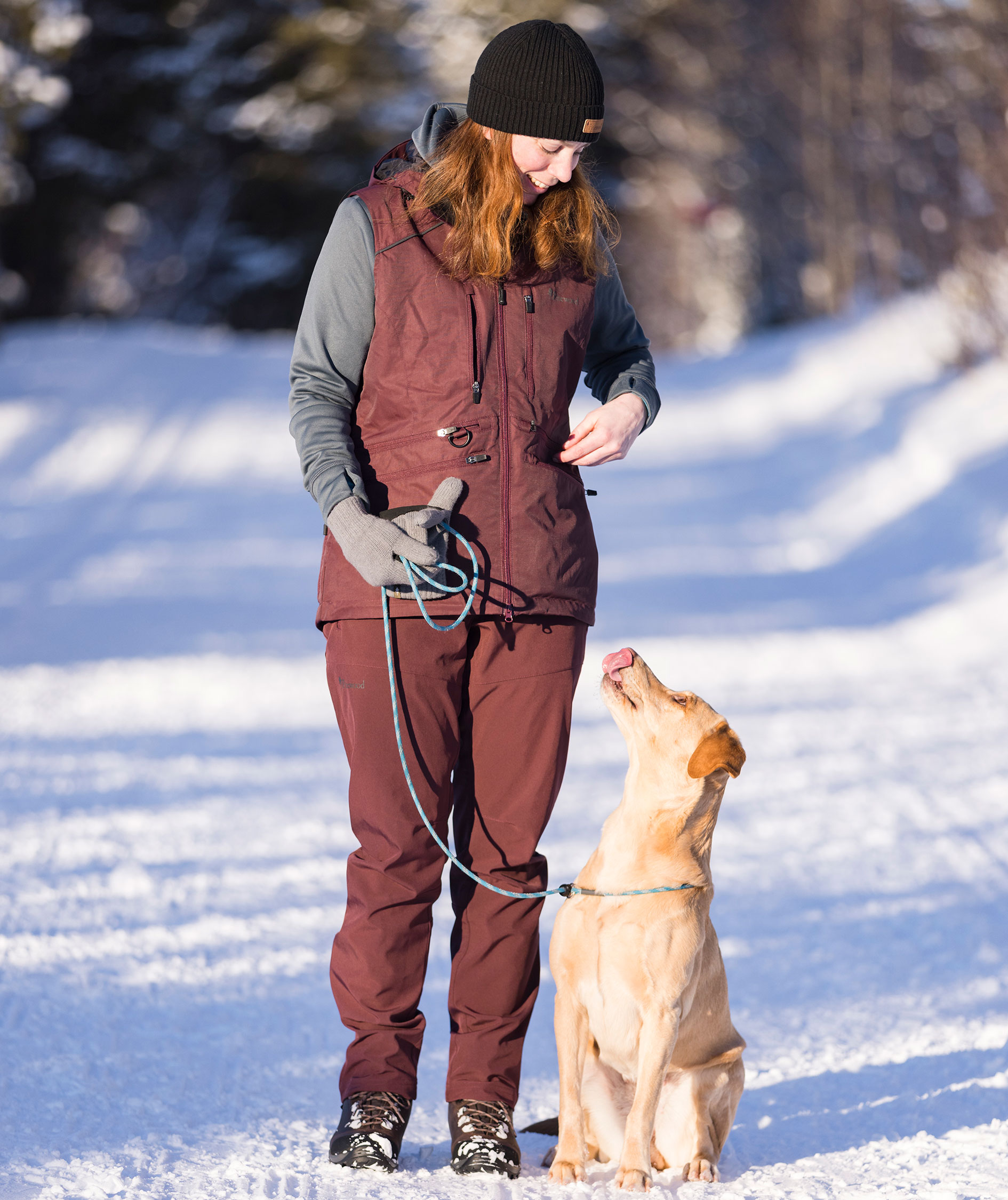 Pinewood Finnveden dame fleecejakke, Dark Storm Blue, large image number 6