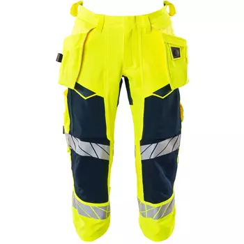 Mascot Accelerate Safe craftsman knee pants full stretch, Hi-Vis Yellow/Dark Marine