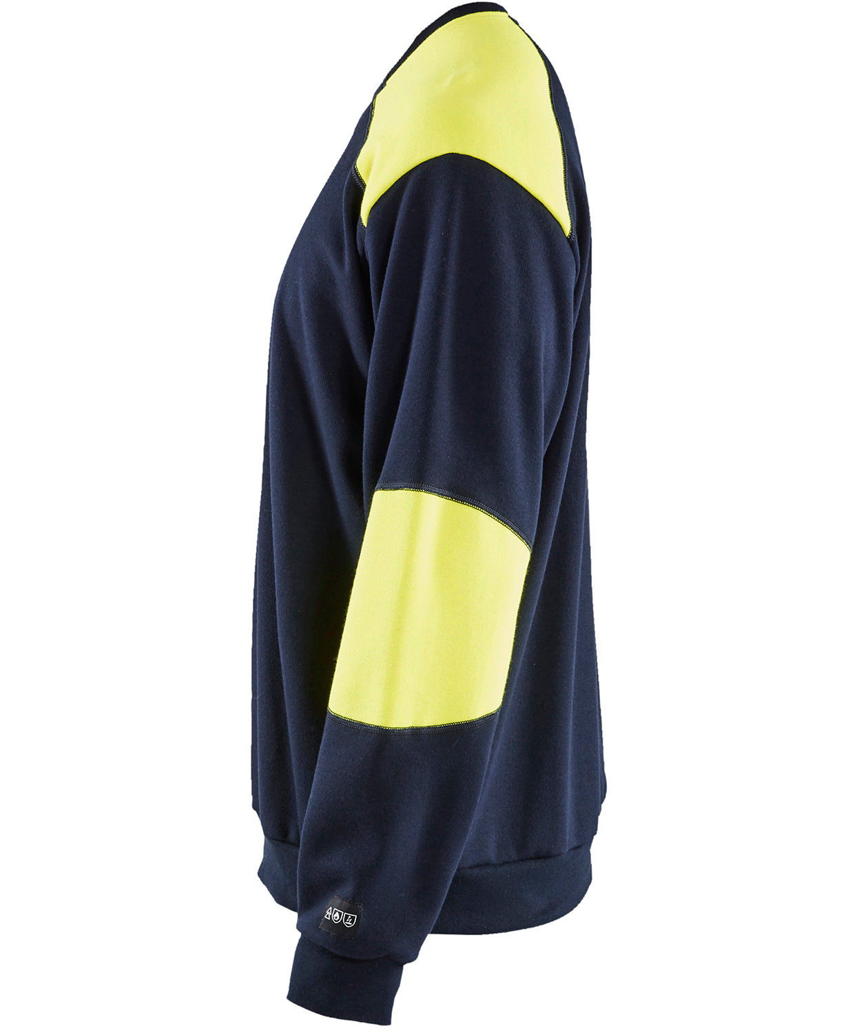 Bl&aring;kl&auml;der&nbsp;Anti-flame sweatshirt, Marine/Hi-Vis yellow, large image number 2
