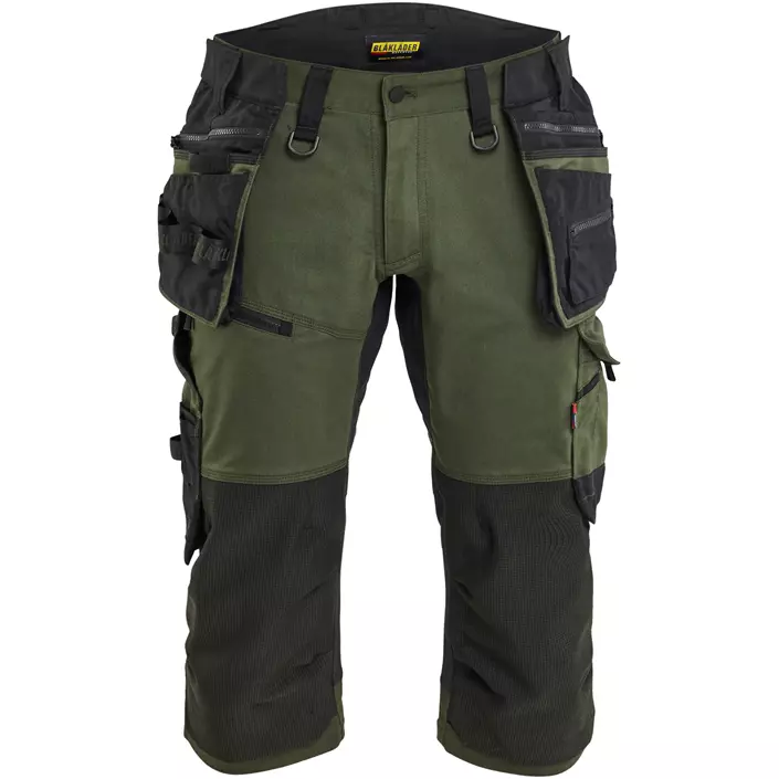 Blåkläder Striker 3/4-Handwerkerhose, Waldgrün/Schwarz, large image number 0