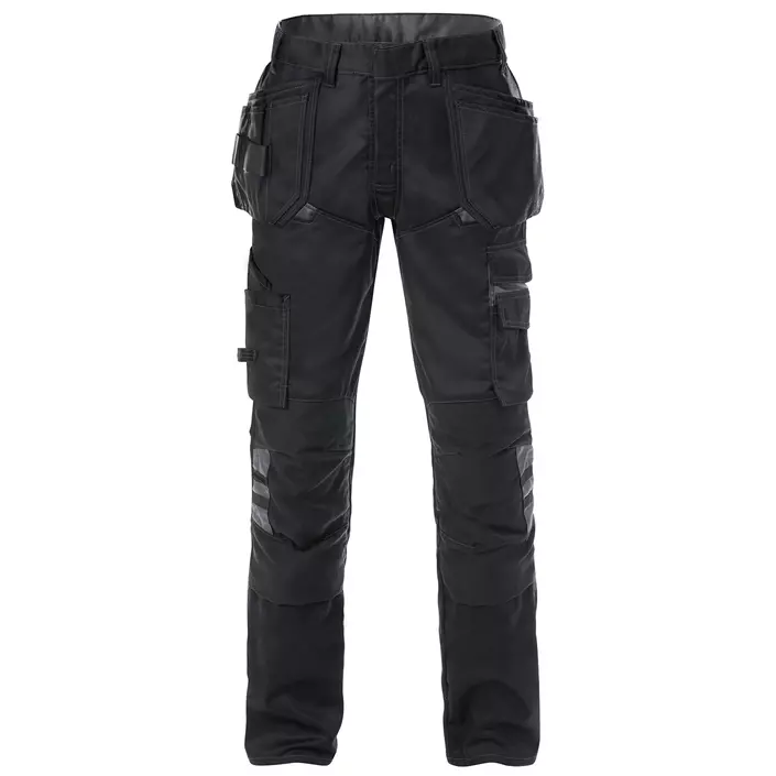 Fristads craftsman trousers 2595 STFP, Black/Grey, large image number 0