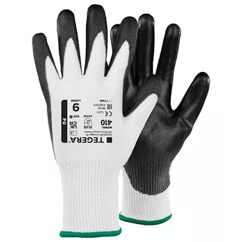 Tegera 410 cut protection gloves Cut B, White/Black