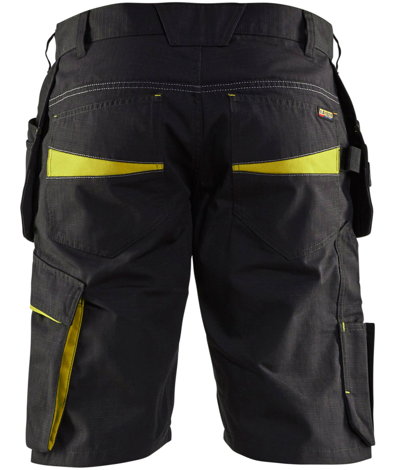 Bl&aring;kl&auml;der Unite craftsman shorts, Black/Hi-Vis Yellow