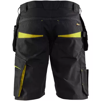 Blåkläder Unite craftsman shorts, Black/Hi-Vis Yellow