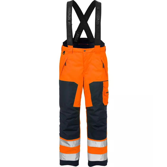 Fristads Airtech® winter trousers 2035, Hi-vis Orange/Marine, large image number 0