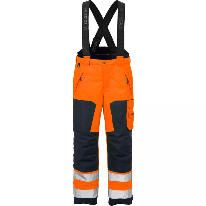 Fristads Airtech® winter trousers 2035, Hi-vis Orange/Marine, large image number 0