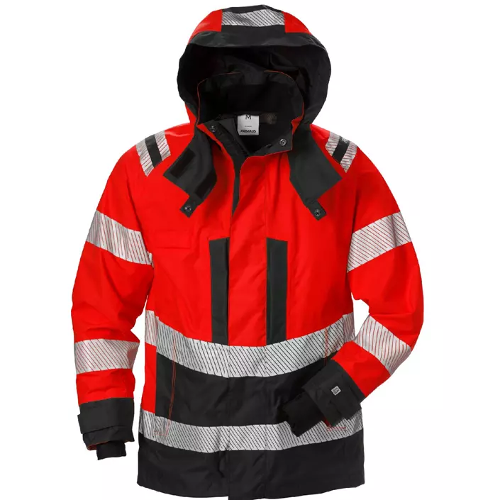Fristads Airtech women's shell jacket 4518, Hi-Vis red/black, large image number 0