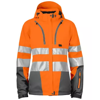 ProJob women's winter jacket 6424, Orange/Grey