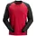 Snickers langærmet T-shirt 2840, Chili Red/Black, Chili Red/Black, swatch
