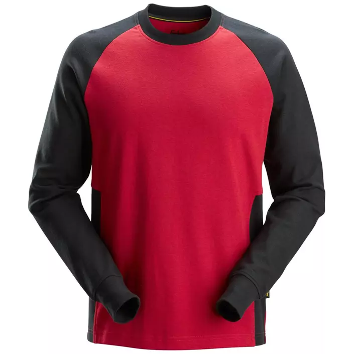 Snickers long-sleeved T-shirt 2840, Chili Red/Black, large image number 0