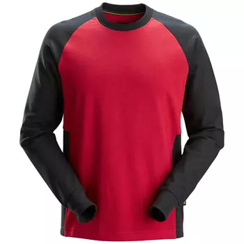 Snickers long-sleeved T-shirt 2840, Chili Red/Black
