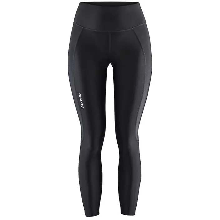 Craft Essence Zip women's tights, Black, large image number 0