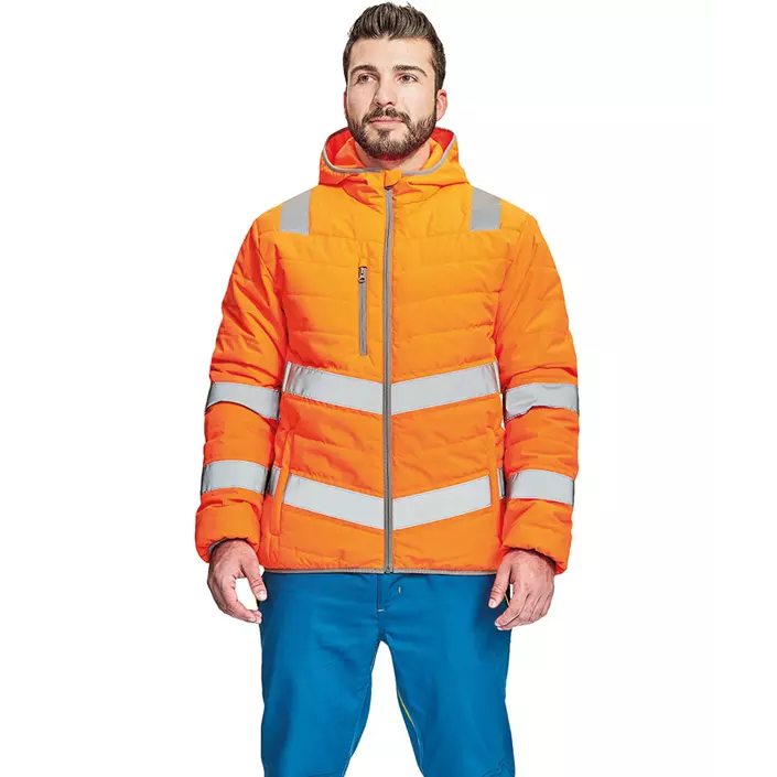 Cerva Montrose winter jacket, Hi-vis Orange, large image number 1