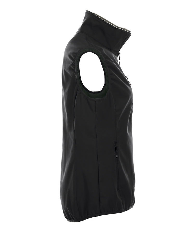 Clique Basic women's softshell vest, Black, large image number 2
