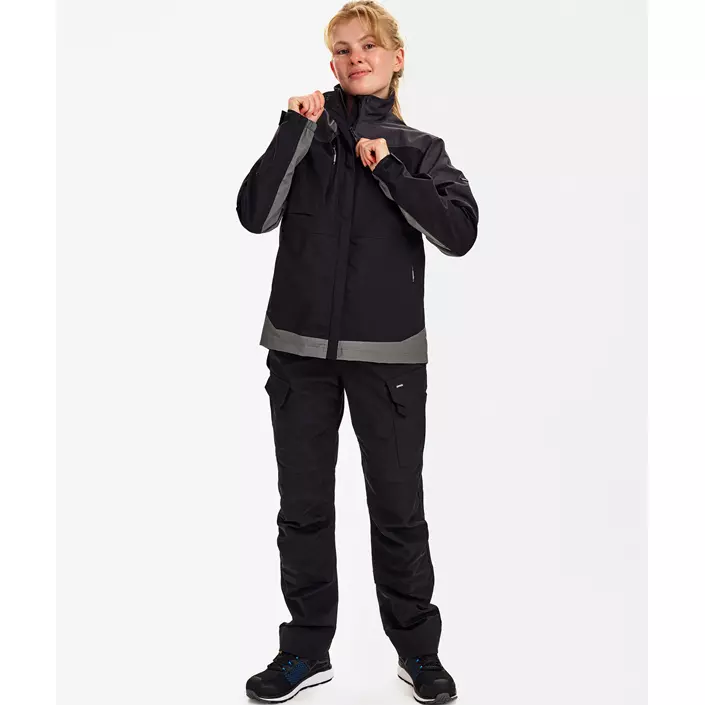 Engel Entire dame arbejdsjakke, Black/Anthracite Grey, large image number 2