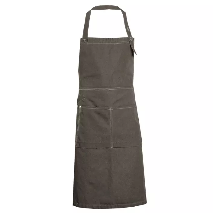 Nybo Workwear New Nordic bib apron with pockets, Brown, Brown, large image number 0