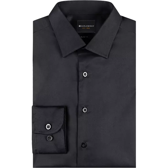 Karlowsky Stretch skjorta dam, Black, large image number 5