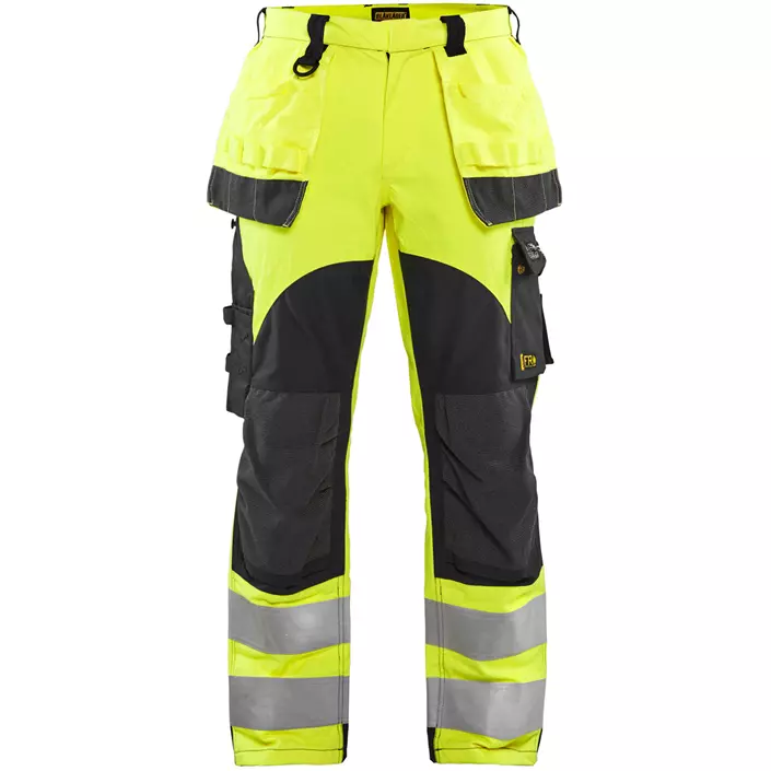 Blåkläder Multinorm håndverksbukse, Hi-vis gul/marineblå, large image number 0